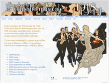 Tablet Screenshot of comedie-musicale.jgana.fr